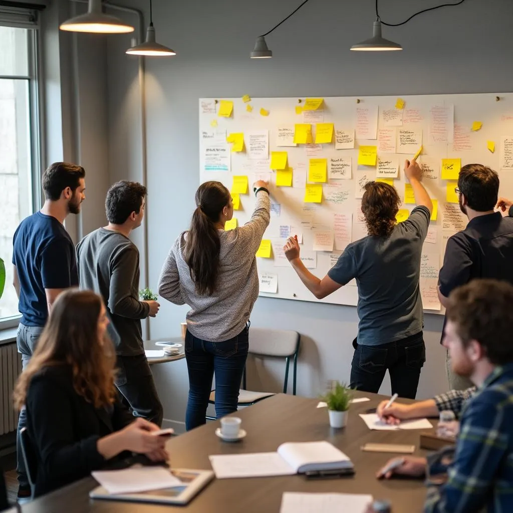 Equipo de ConsultArg en sesión de design thinking