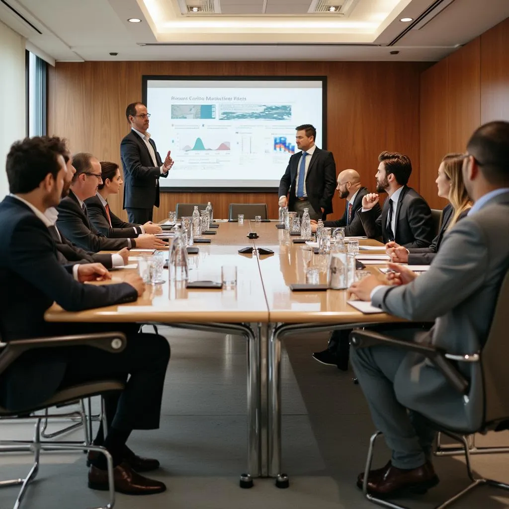 Reunión con cliente multinacional